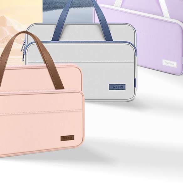 パソコンケース　13インチ～16インチ ダブルジッパー多収納パソコンケース ビジネス 通勤 出張