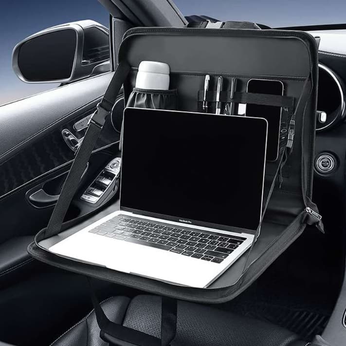 パソコンケース 車内作業に最適な多機能パソコンケース  出張  車中オフィス リモートワーク