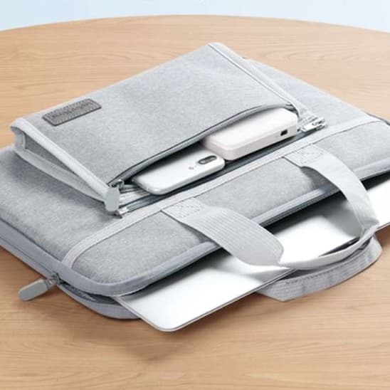 パソコンケース 入れたまま使える2WAY撥水ナイロンパソコンケース 13〜15.6インチ対応 通勤 通学 出張 カフェ作業 リモートワーク