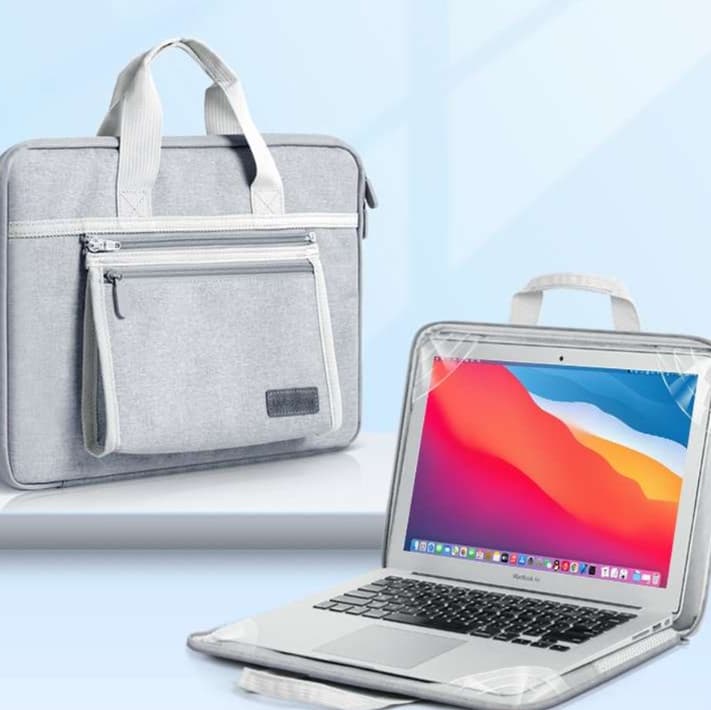 パソコンケース 入れたまま使える2WAY撥水ナイロンパソコンケース 13〜15.6インチ対応 通勤 通学 出張 カフェ作業 リモートワーク