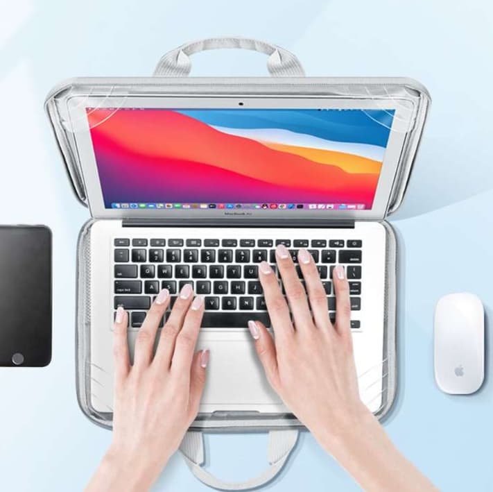 パソコンケース 入れたまま使える2WAY撥水ナイロンパソコンケース 13〜15.6インチ対応 通勤 通学 出張 カフェ作業 リモートワーク