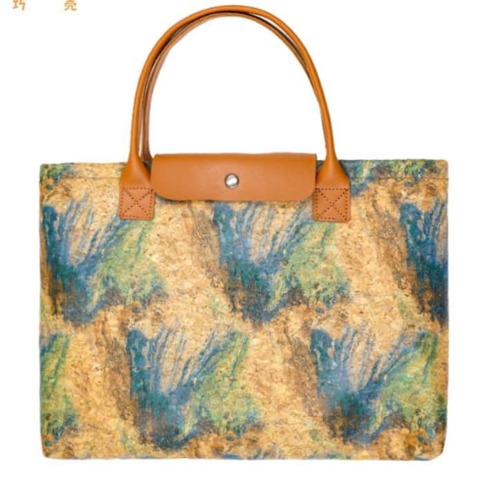 コルクカラーのパソコンケース トートバッグ