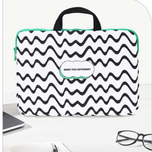 パソコンケース　おしゃれ格子柄パソコンケース