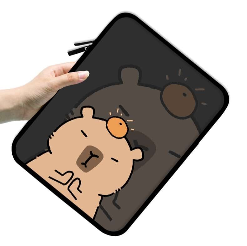 パソコンケース　もふもふクマさん パソコンケース