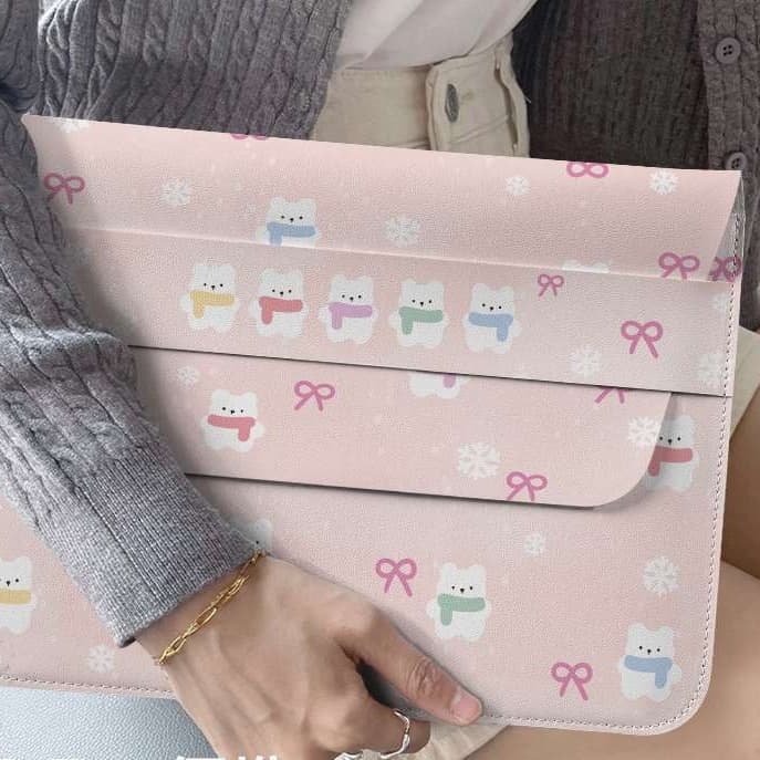 パソコンケース　おでかけストライプパソコンケース