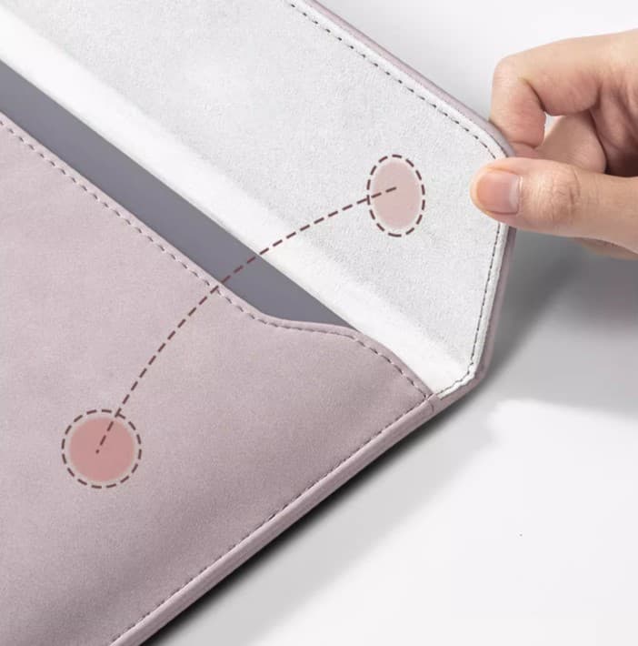 パソコンケース　12インチ～15.6インチ シンプル洗練ポーチ付きパソコンケース ビジネス 通勤 日常使い