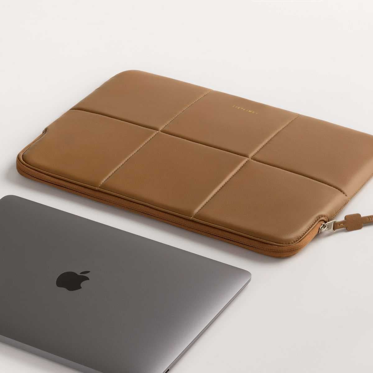 パソコンケース　13インチ～14インチ 本革調PUレザー軽量スリムパソコンケース 通勤 ビジネス カフェ作業