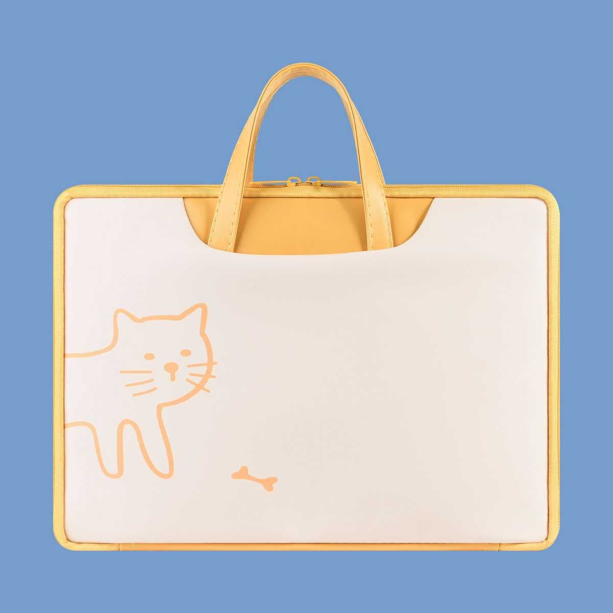 パソコンケース　可愛い猫ちゃんのパソコンケース　シンプルなデザインで使いやすい