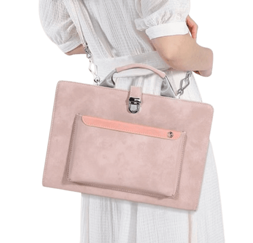 パソコンケース　16インチ ハンドル付き高級感スリムパソコンケース ビジネス 通勤 日常使い