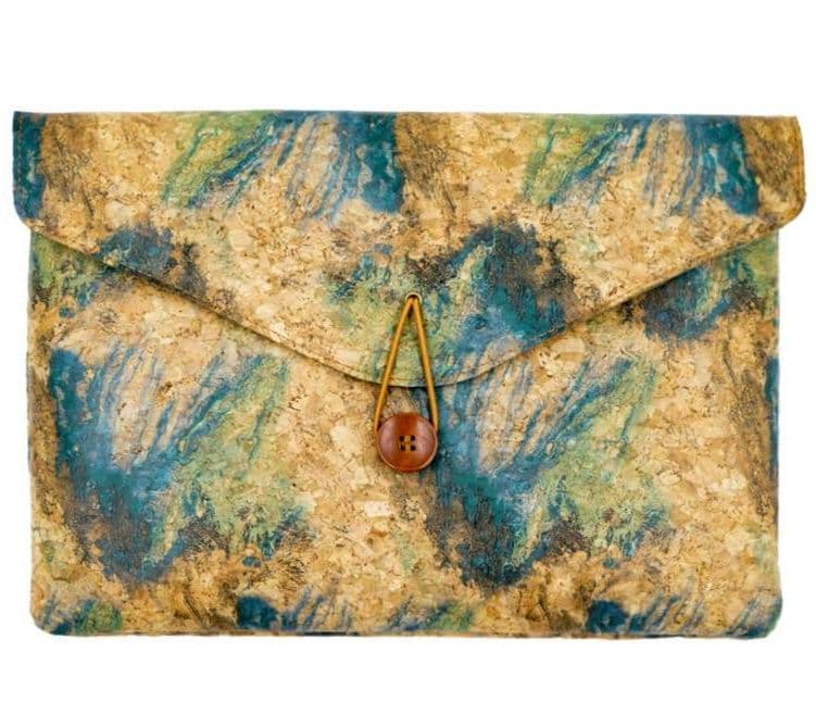 パソコンケース　13インチ～16インチ 天然コルク×フェルト素材ナチュラルデザインパソコンケース 日常使い 通勤 カフェ作業