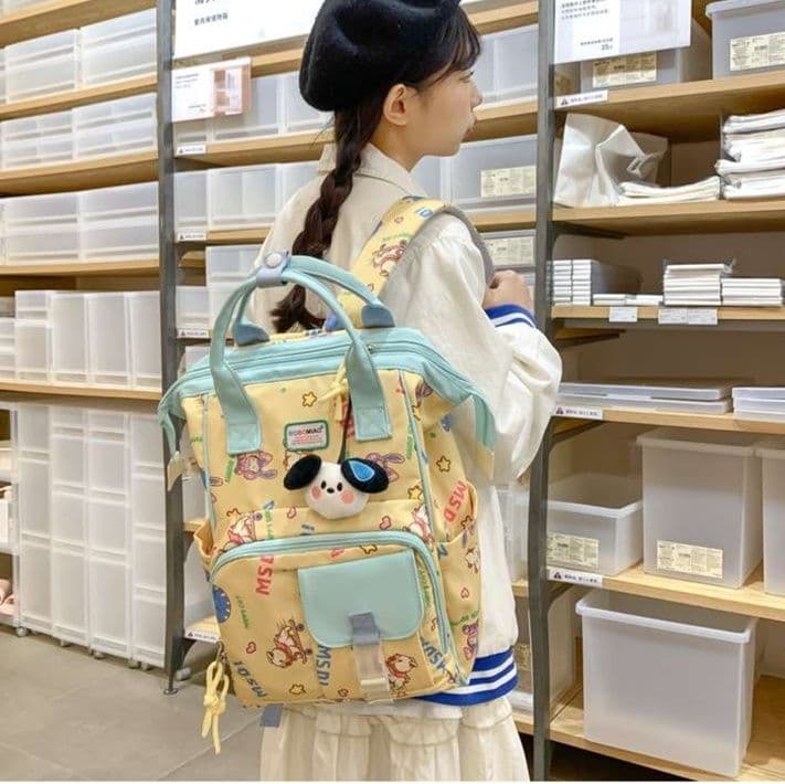 パソコンケース うさぎ柄 学生バッグパック