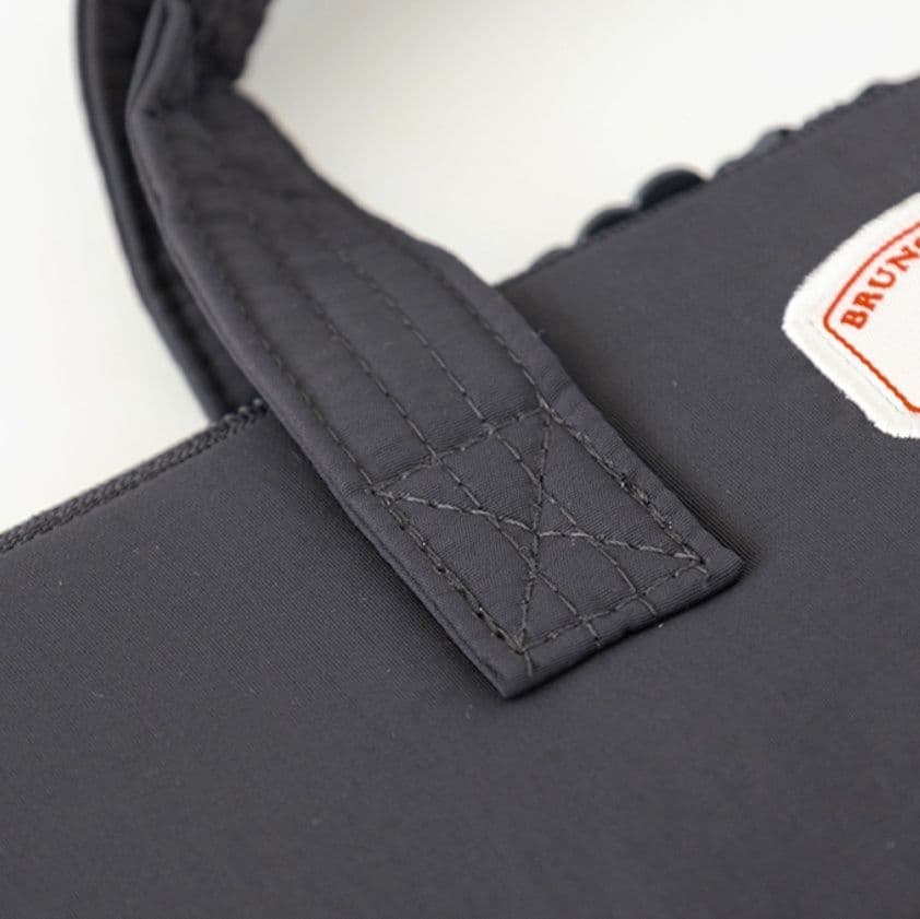 パソコンケース くまさんワッペン付き持ち手トートパソコンケース