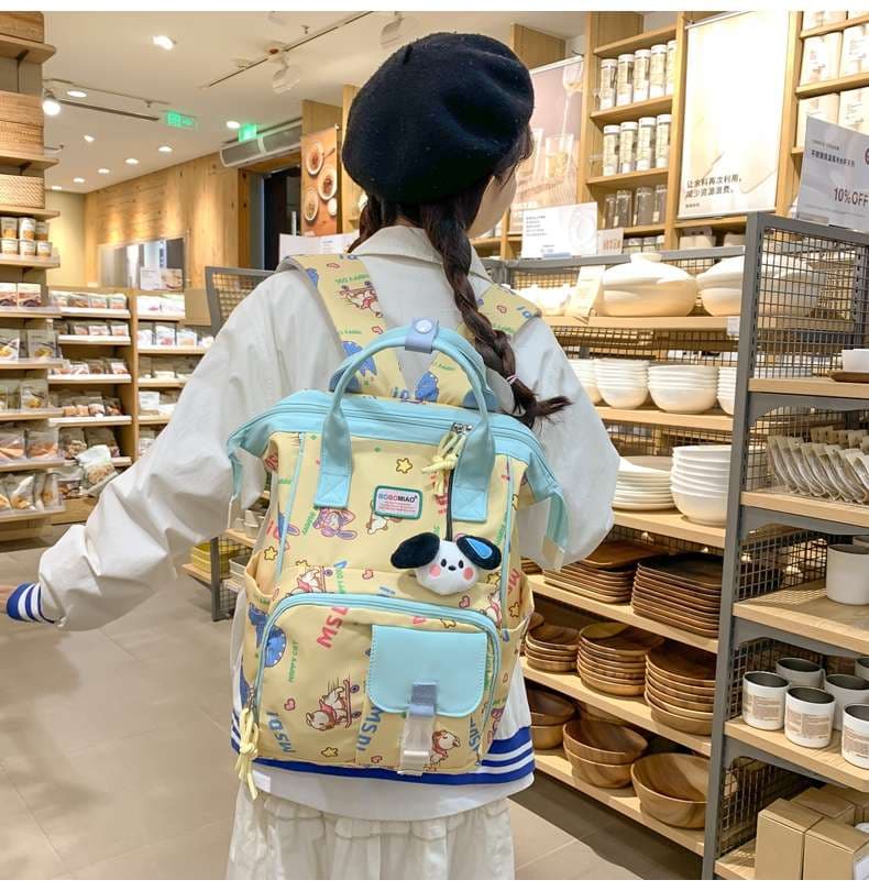 パソコンケース うさぎ柄 学生バッグパック