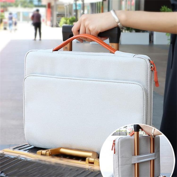 防水パソコンケース 15.6インチ対応 持ち手付き収納バッグ