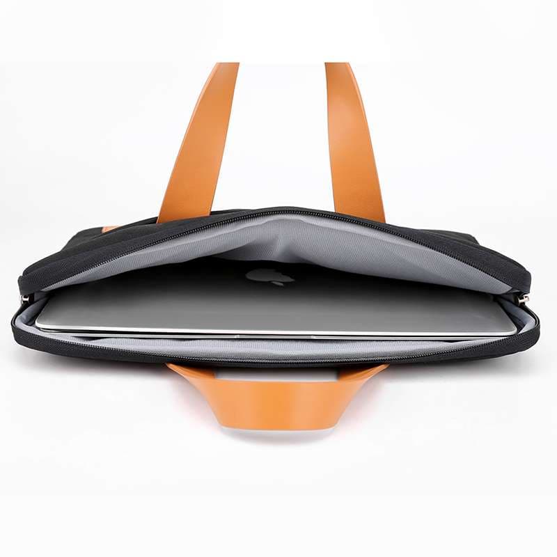 パソコンケース　13インチ～15インチ 3層保護レザーハンドル付きパソコンケース ビジネス 通勤 出張