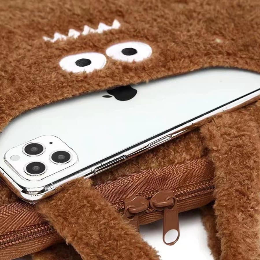可愛いキャラクター ノートパソコンケース 持ち手付き