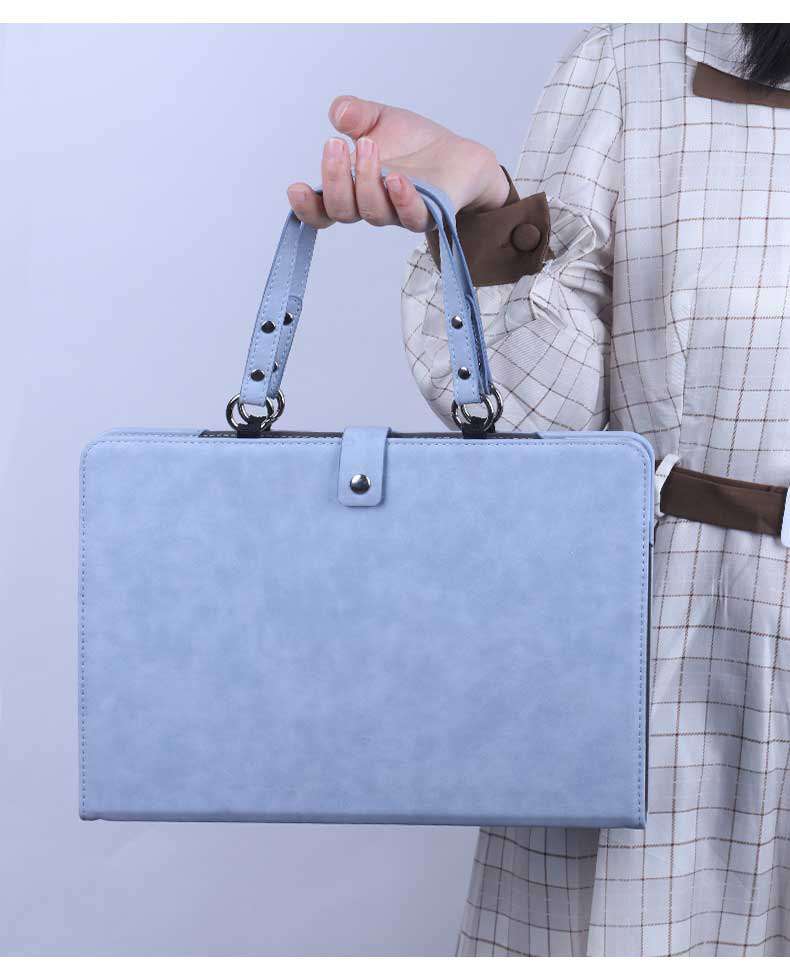 パソコンケース　14インチ～16インチ スエード風上質素材ハンドル付きパソコンケース ビジネス 通勤 日常使い