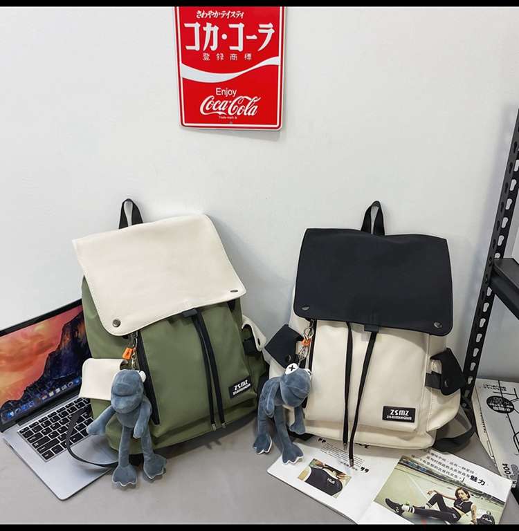 パソコンケース 学生風ツートンリュックタイプ！おそろいでもっとかわいい！！