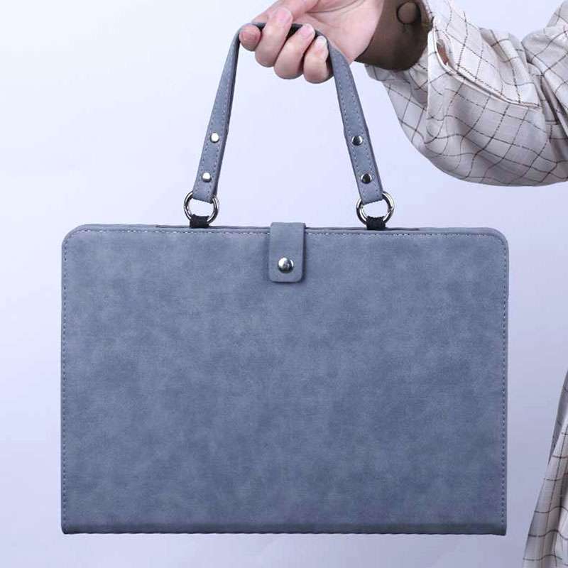 パソコンケース　14インチ～16インチ スエード風上質素材ハンドル付きパソコンケース ビジネス 通勤 日常使い