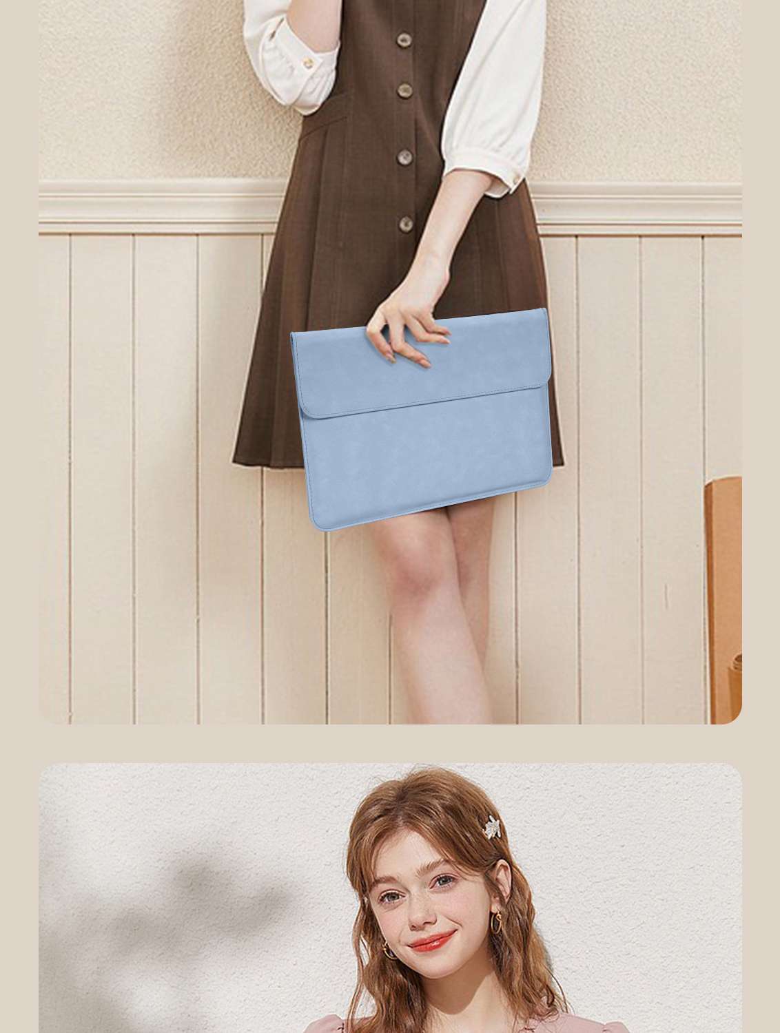 ソコンケース　12インチ～17.3インチ 角度調整スタンド付きポーチ一体型パソコンケース ビジネス カフェ作業 在宅ワーク