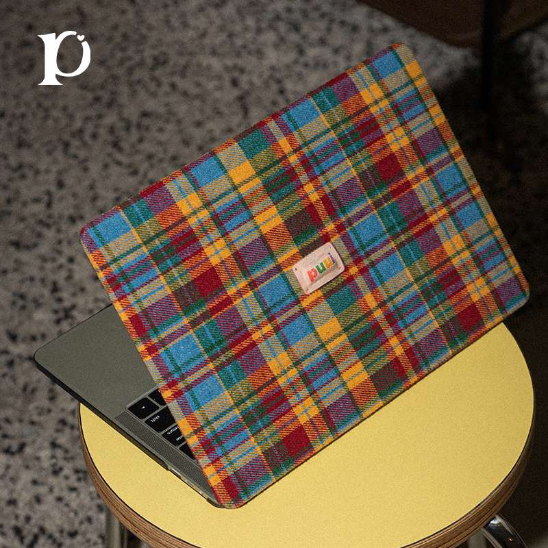 パソコンケース　13.3インチ～16インチ タータンチェック柄クラシックデザインパソコンケース 日常使い 通勤 カジュアル