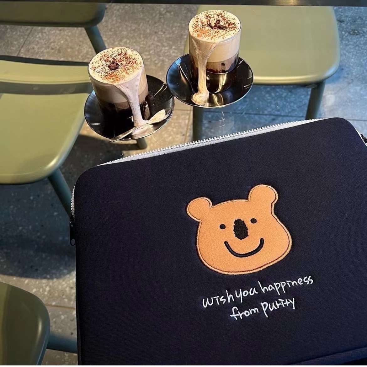 パソコンケース　くまさんデザイン ノートパソコンケース 13インチ