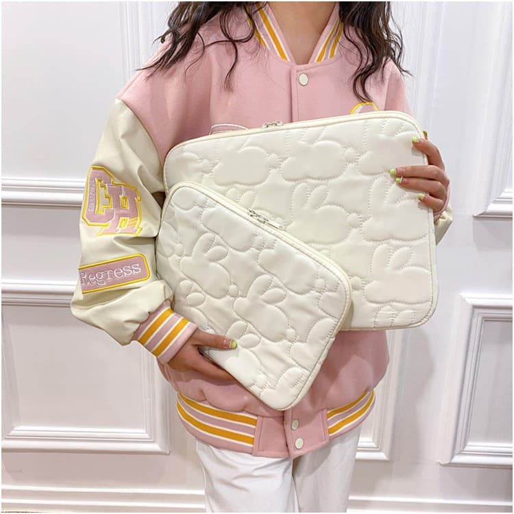 パソコンケース キルティング加工クッション保護パソコンケース