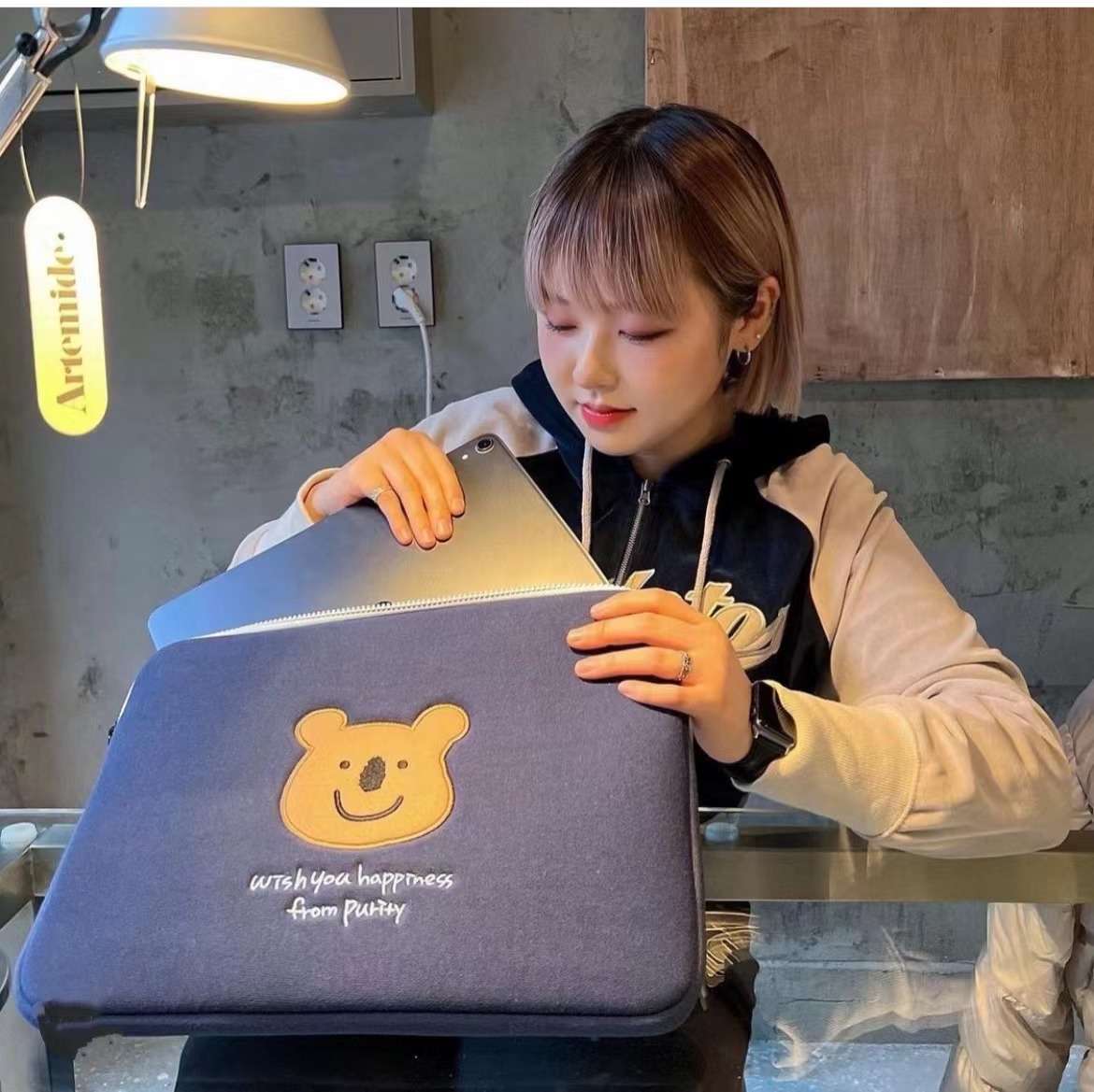 パソコンケース　くまさんデザイン ノートパソコンケース 13インチ