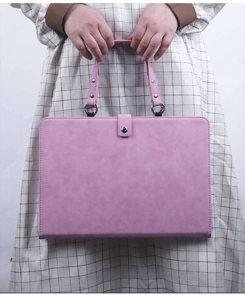 パソコンケース　14インチ～16インチ スエード風上質素材ハンドル付きパソコンケース ビジネス 通勤 日常使い