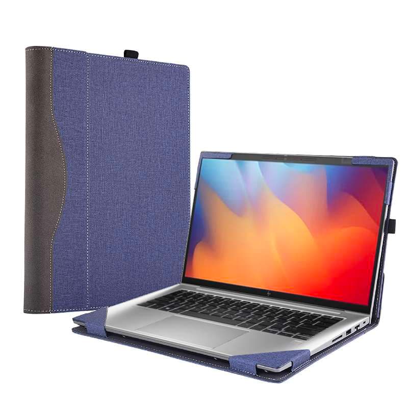 パソコンケース マグネット開閉式スタンド機能付きレザーデザインパソコンケース 14インチ対応 ビジネス 会議 リモートワーク 通勤